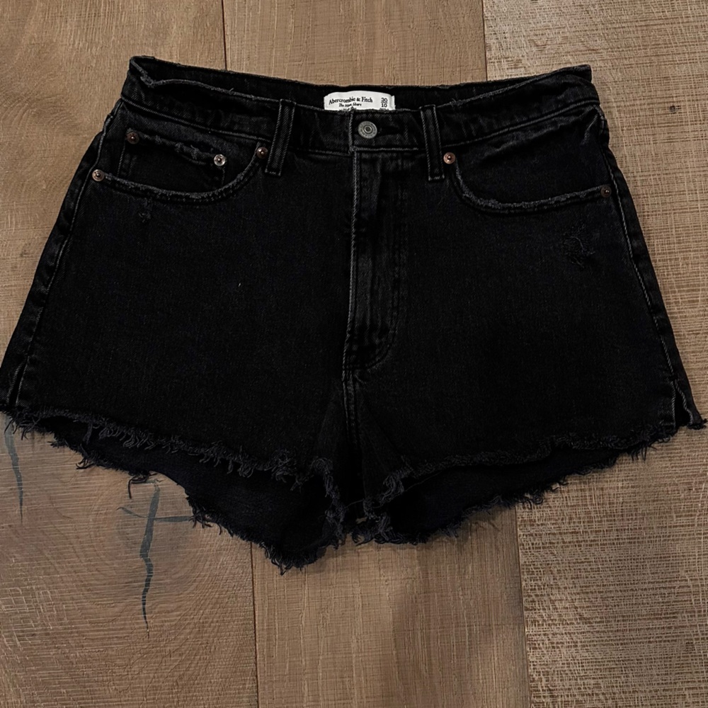 Abercrombie & Fitch Black Jean Shorts